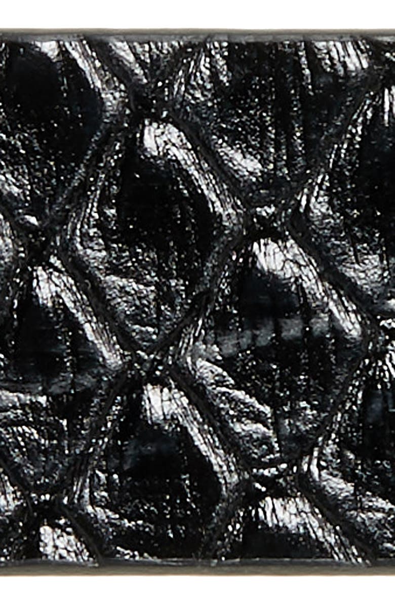 Isabel Marant Zap Snake Embossed Leather Belt, Alternate, color,