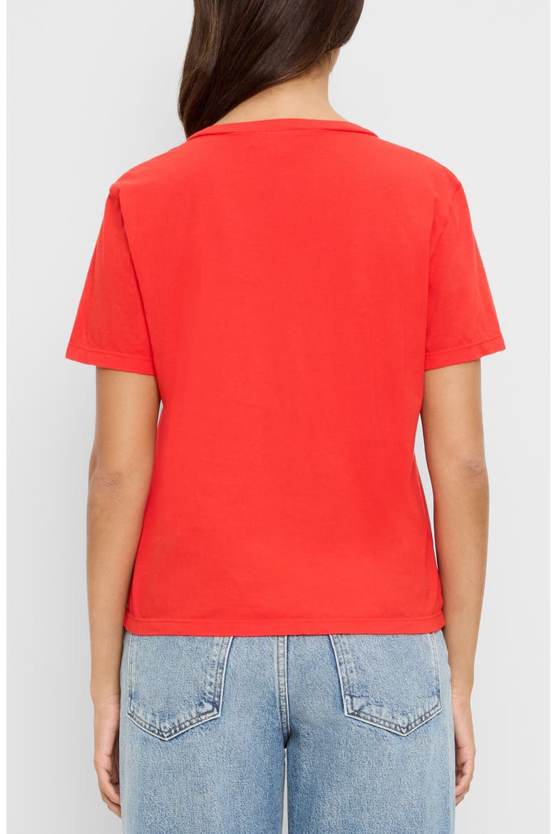 Daria Classic V-Neck T-Shirt, Alternate, color, SAMBA