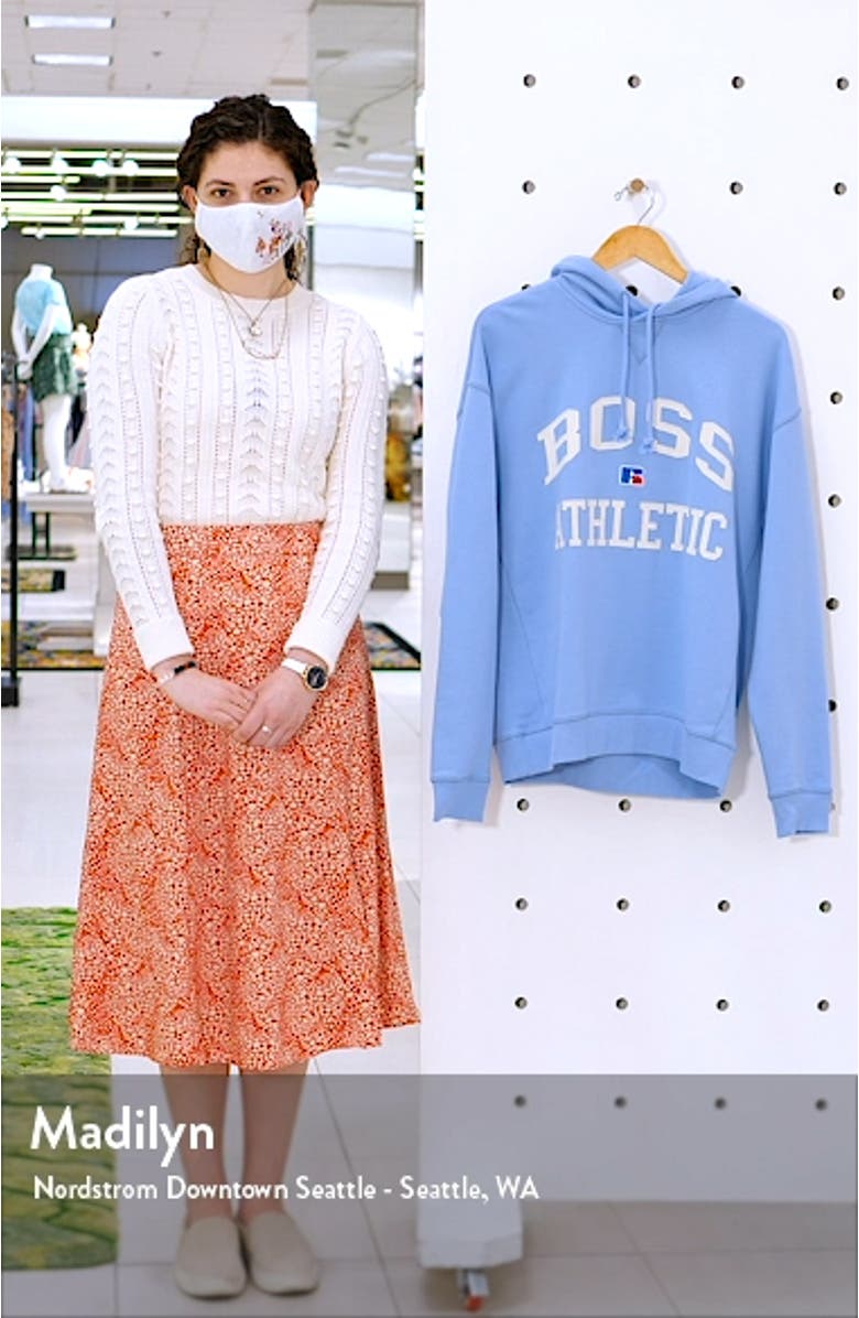 x Russell Athletic Safara Varsity Logo Hoodie, sales video thumbnail