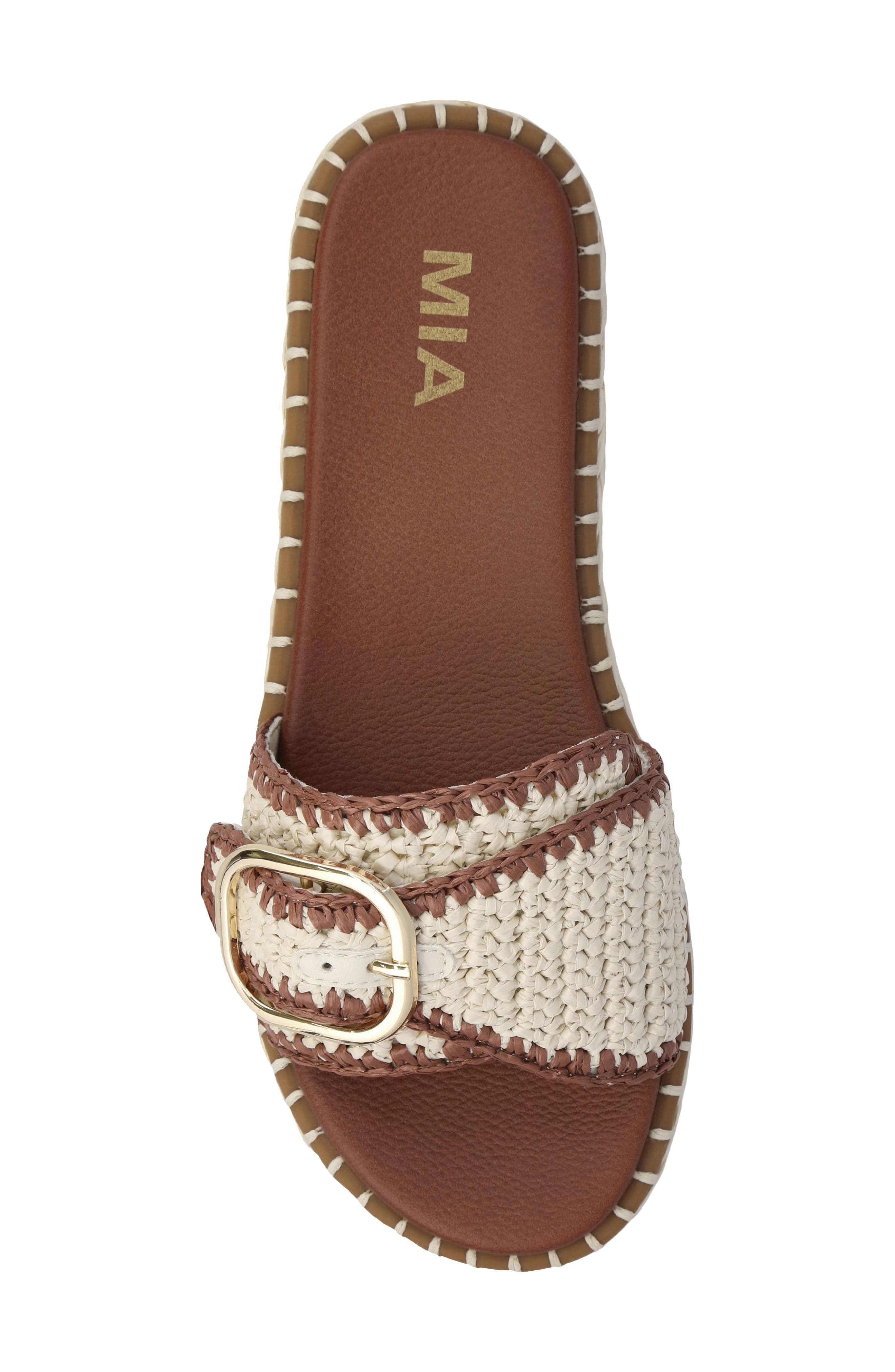 MIA Sabriel Slide Sandal, Alternate, color, Bone/ Cognac