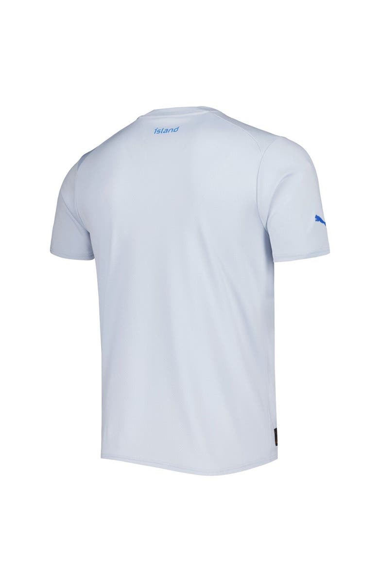 PUMA Men's Puma White Iceland National Team 2022/23 Away Replica Jersey, Alternate, color, White