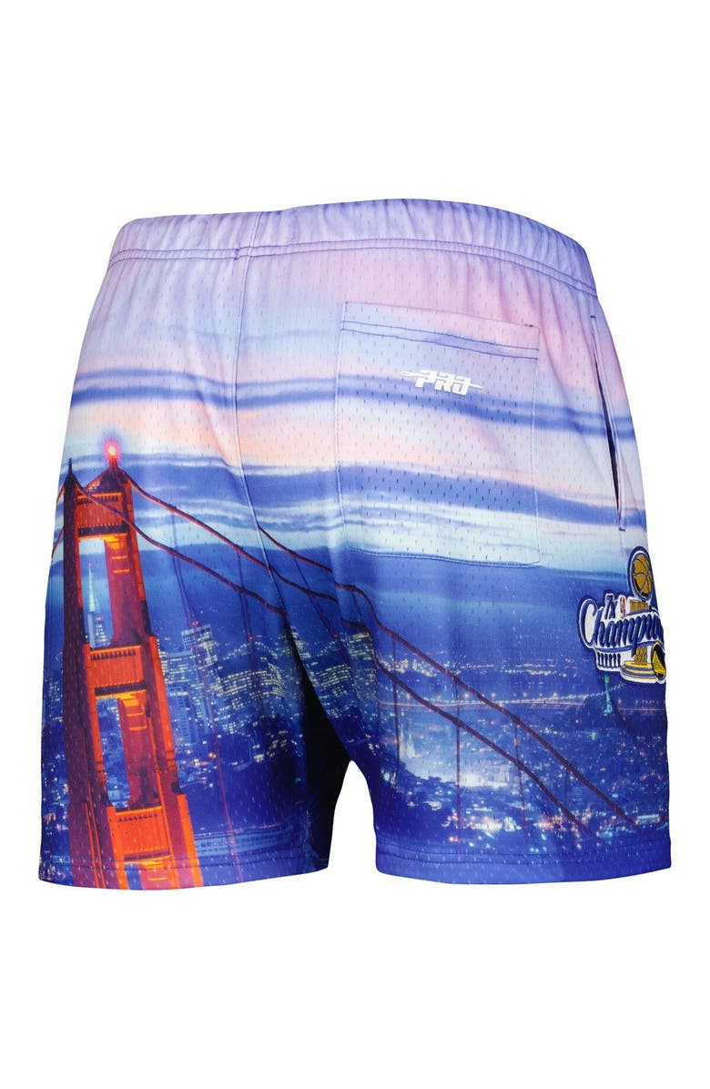 PRO STANDARD Men's Pro Standard Golden State Warriors Cityscape Shorts, Alternate, color, Blue