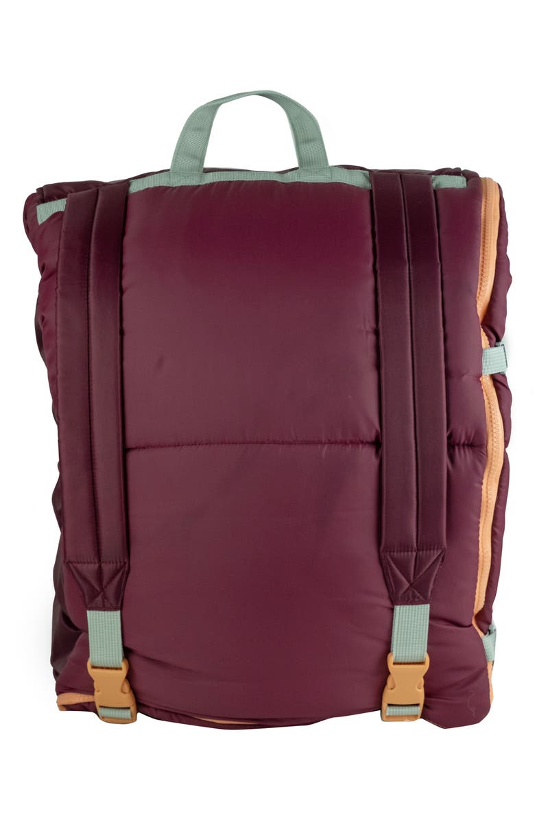 mimish Kids' Sleep-n-Pack Faux Shearling Lined Sleeping Bag Backpack, Alternate, color, Winterberry