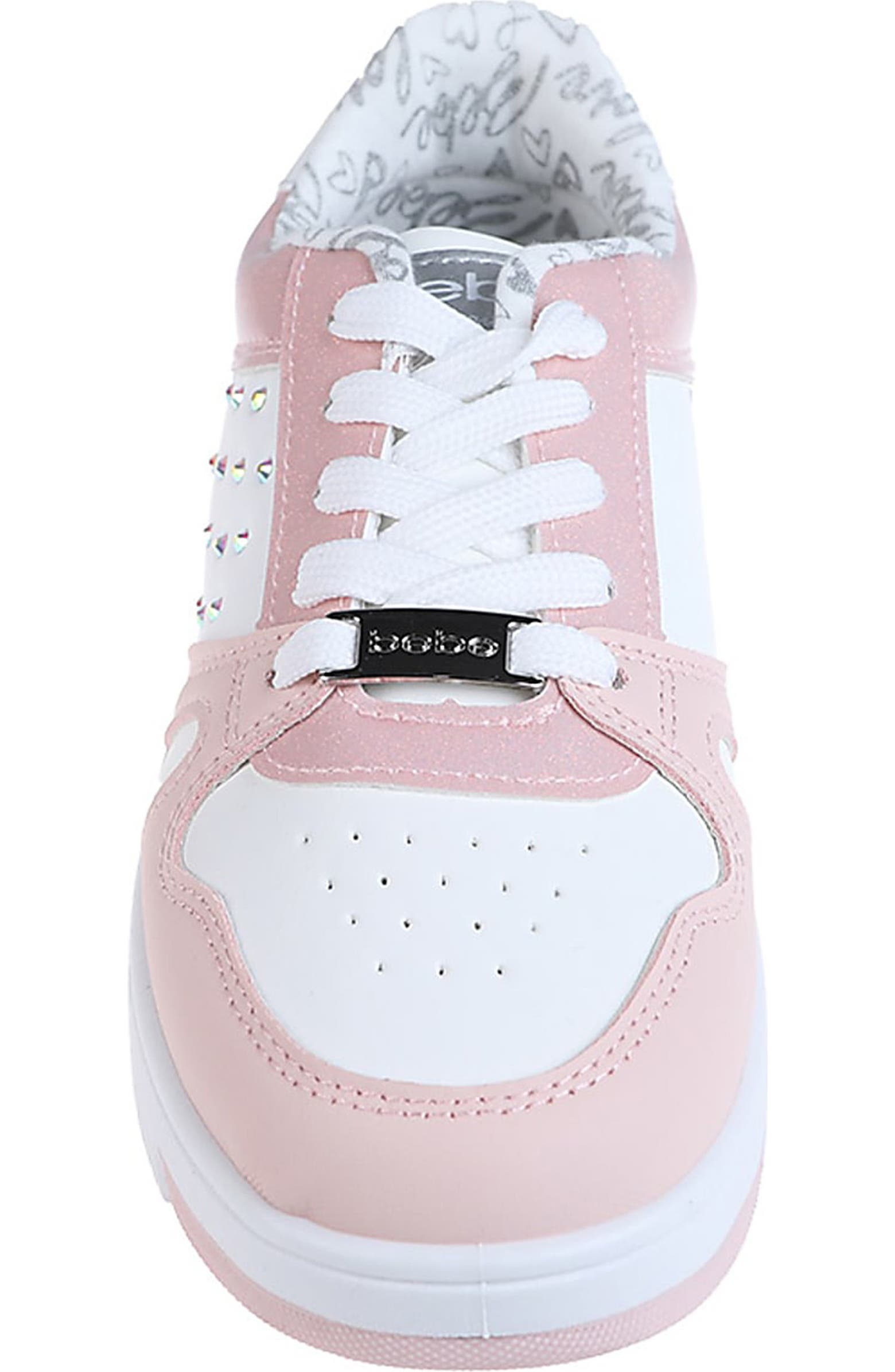 bebe Kids' Rhinestone Court Sneaker | Nordstromrack
