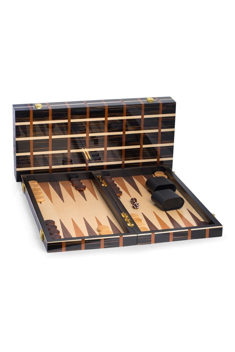 Art Deco Design 21" Backgammon Set, Alternate, color, BEIGE/BROWN
