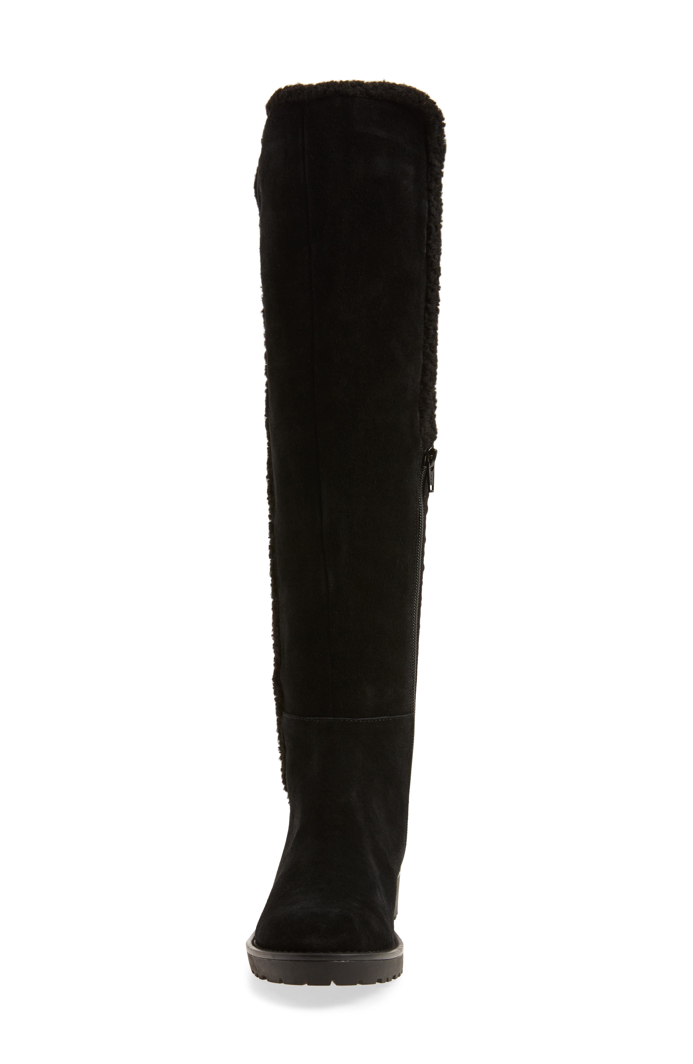 Sole Society Juno Faux Shearling Trim Boot, Alternate, color, 
