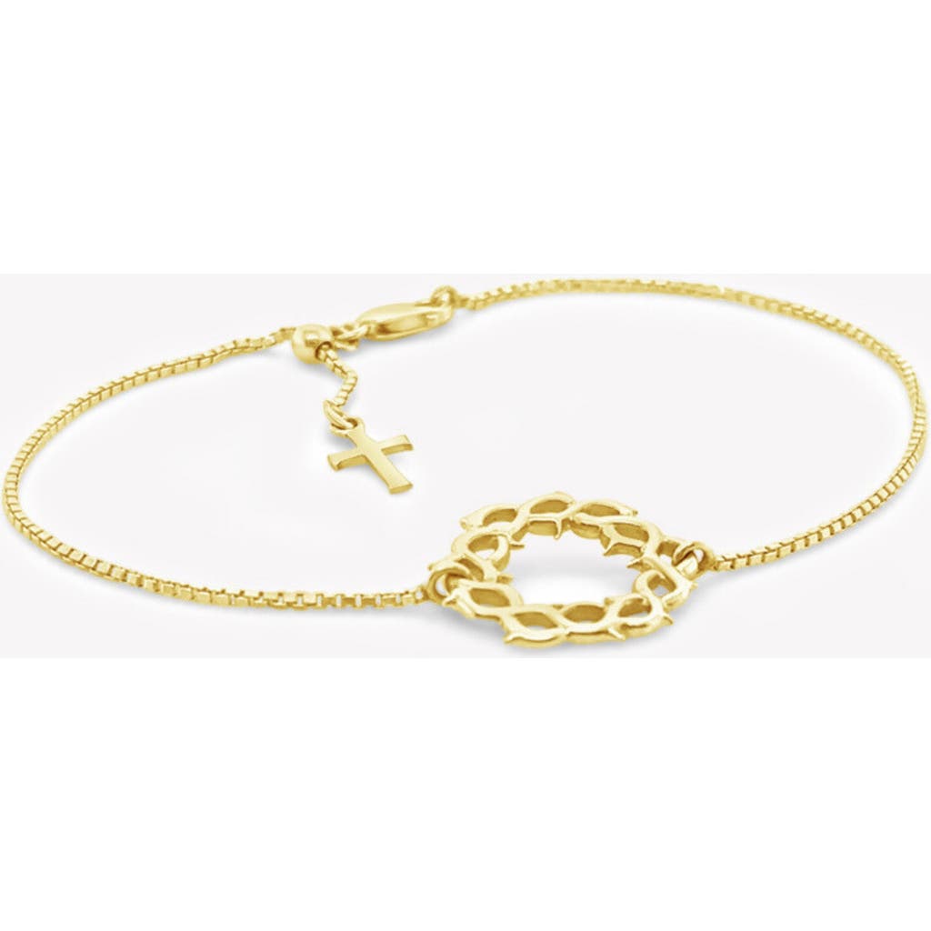 Rizen Jewelry Crown Of Thorns Bracelet In Gold