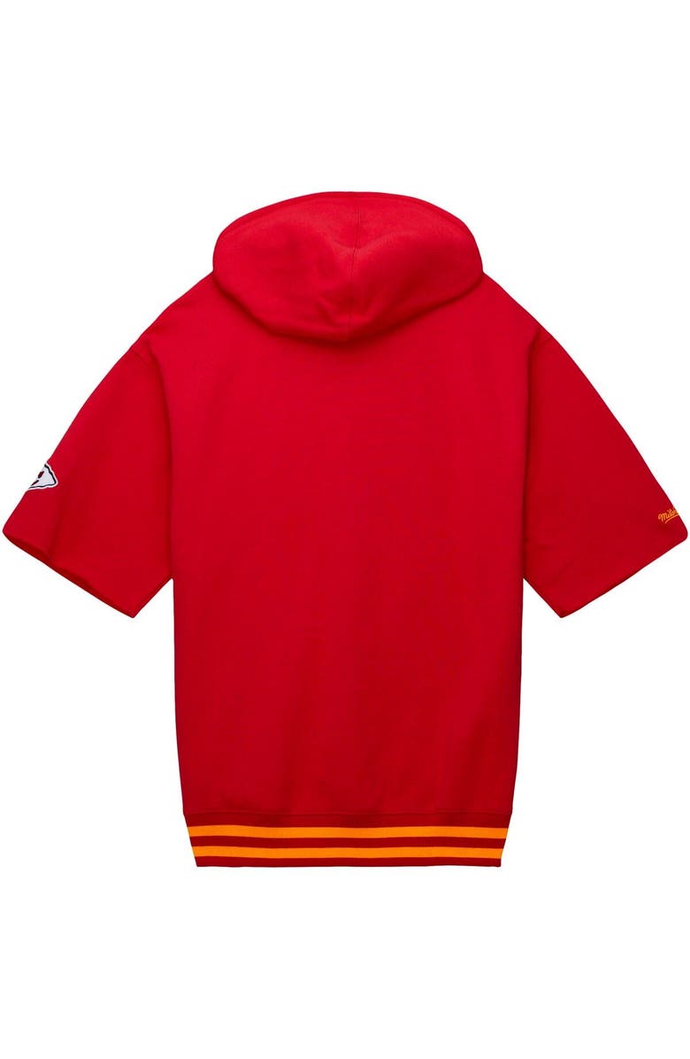 Mitchell & Ness Men's Mitchell & Ness Red Kansas City Chiefs Pre-Game Short Sleeve Pullover Hoodie, Alternate, color,