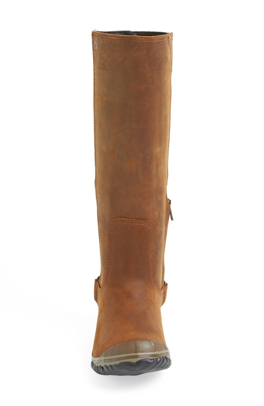 'Slim' Waterproof Tall Boot, Alternate, color, NUTMEG
