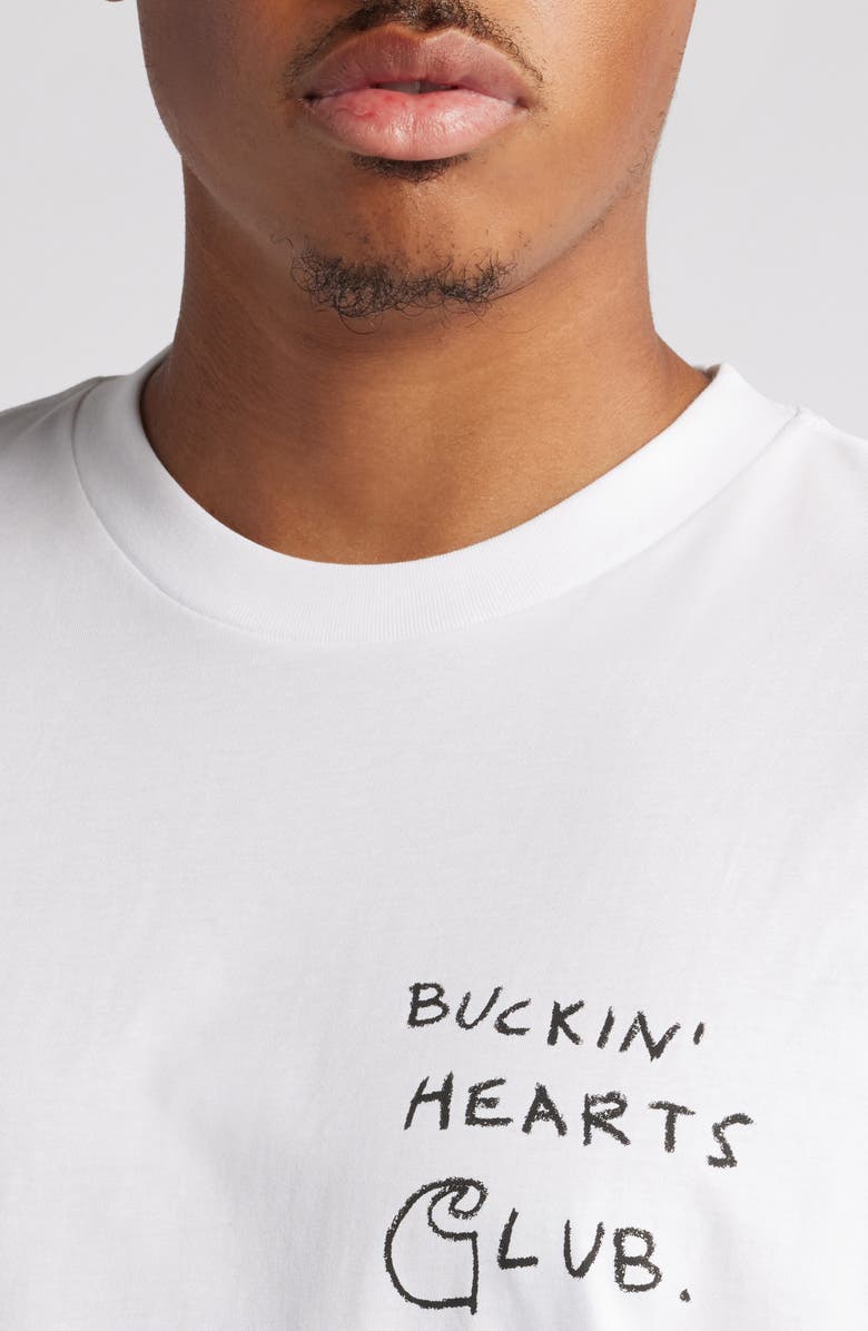 Carhartt Work In Progress Pepe Broken Hearts Club Organic Cotton Graphic T-Shirt, Alternate, color, 