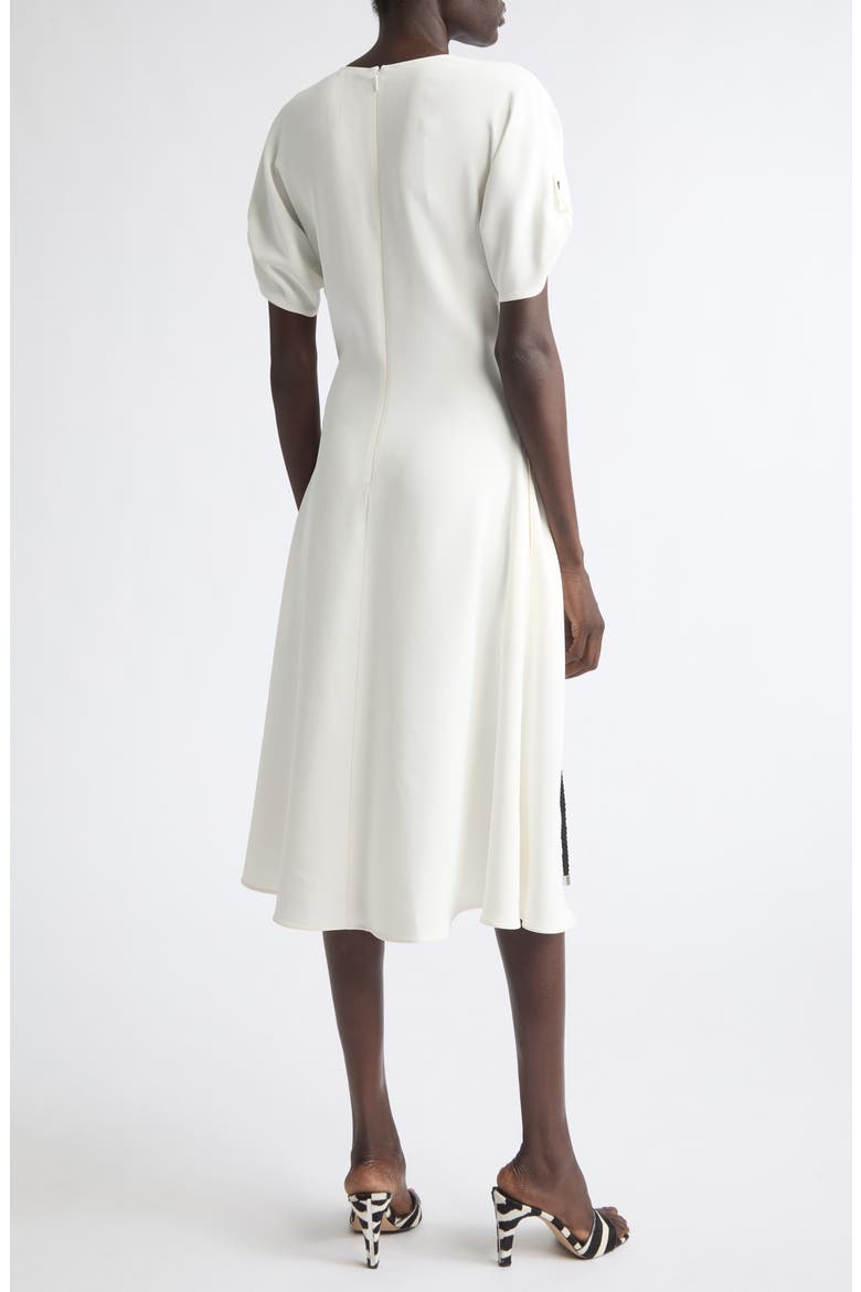 Gathered Waist Midi Dress, Alternate, color, MASCARPONE