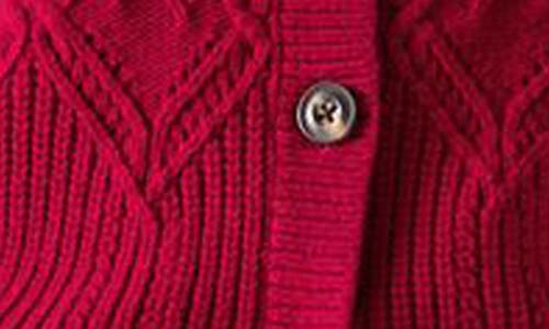 Lk Bennett Orla Pointelle Cardigan In Pink
