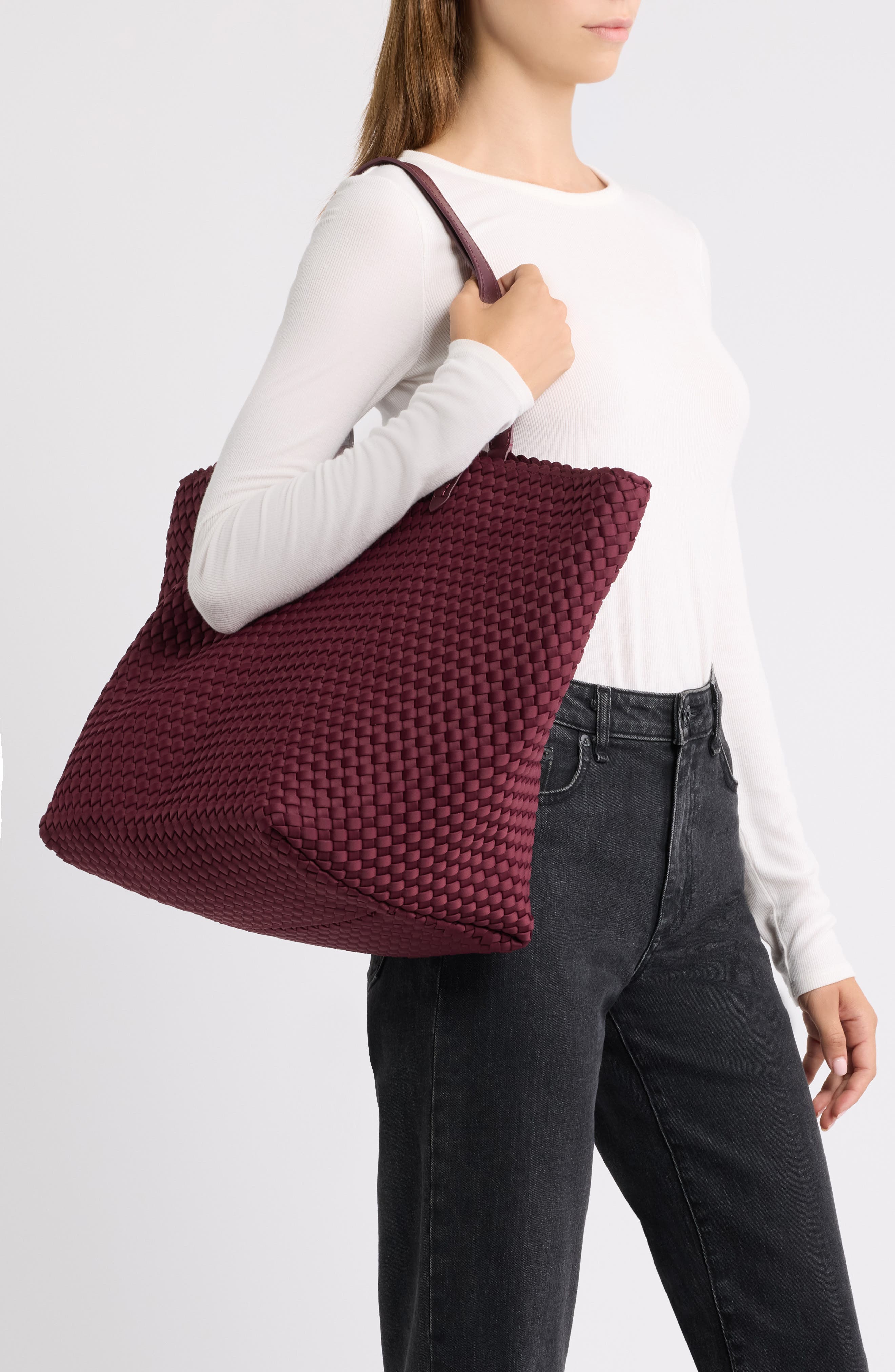Large Jetsetter Tote, Alternate, color, BORDEAUX