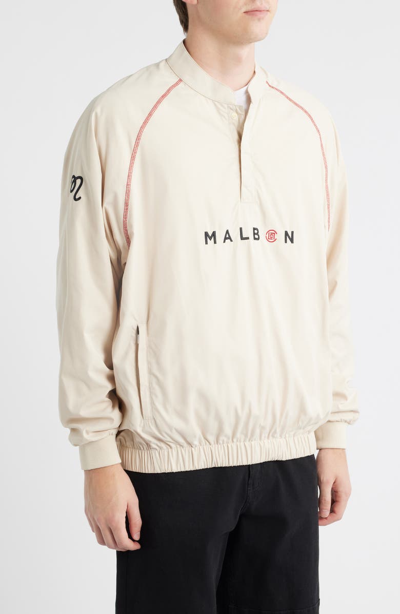 Malbon Golf Clot Pullover, Alternate, color, Ivory