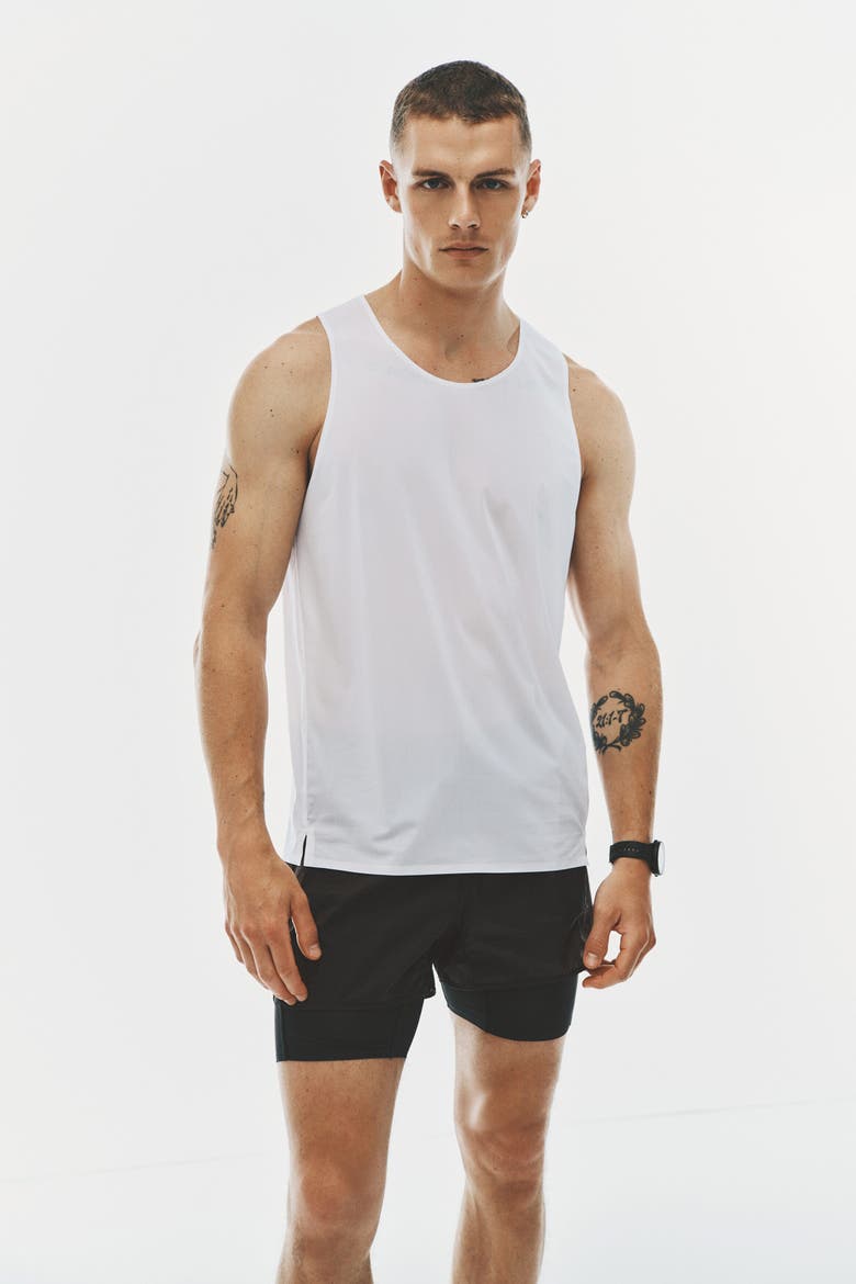 Cooling Lightweight Running Vest Top, Alternate, color, White
