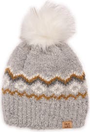 RELIABLE OF MILWAUKEE Bouclé Pattern Pompom Beanie