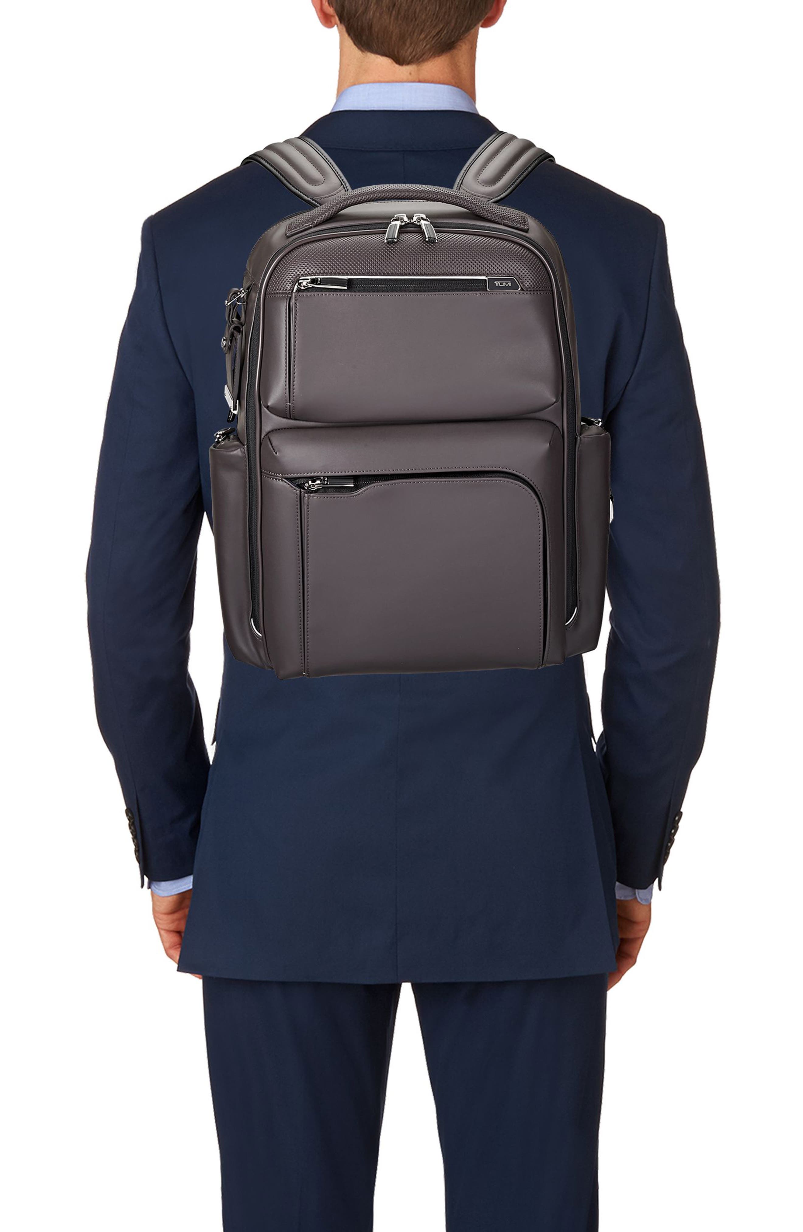 Tumi Arrivé - Bradley Leather Backpack, Alternate, color, 