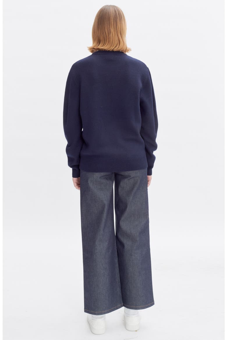 Joshua Merino Wool Sweater, Alternate, color, DARK NAVY