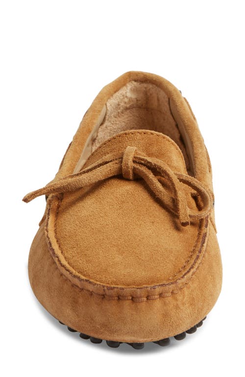Ann Mashburn Moc Toe Driving Shoe In Camel Suede