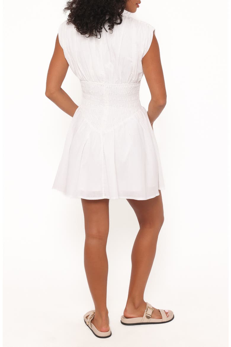 Ziva Smocked Minidress, Alternate, color, WHITE