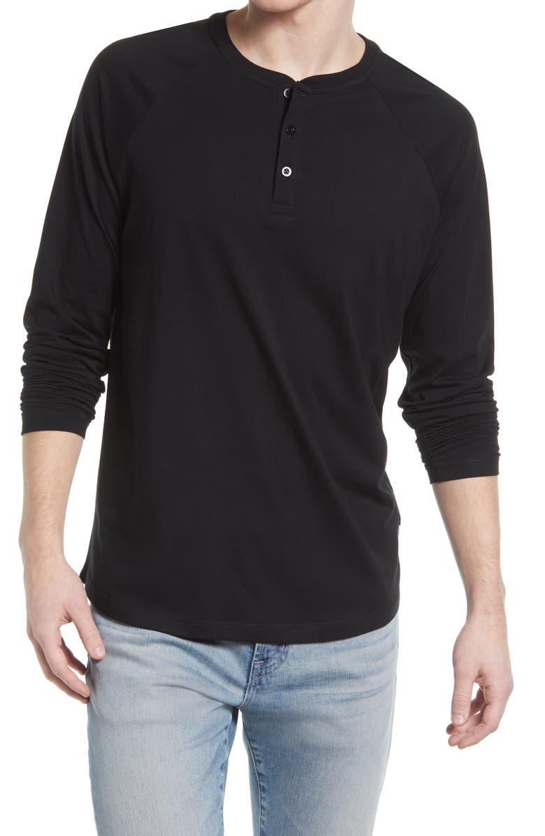 LIVE LIVE Raglan Sleeve Cotton Henley, Main, color,