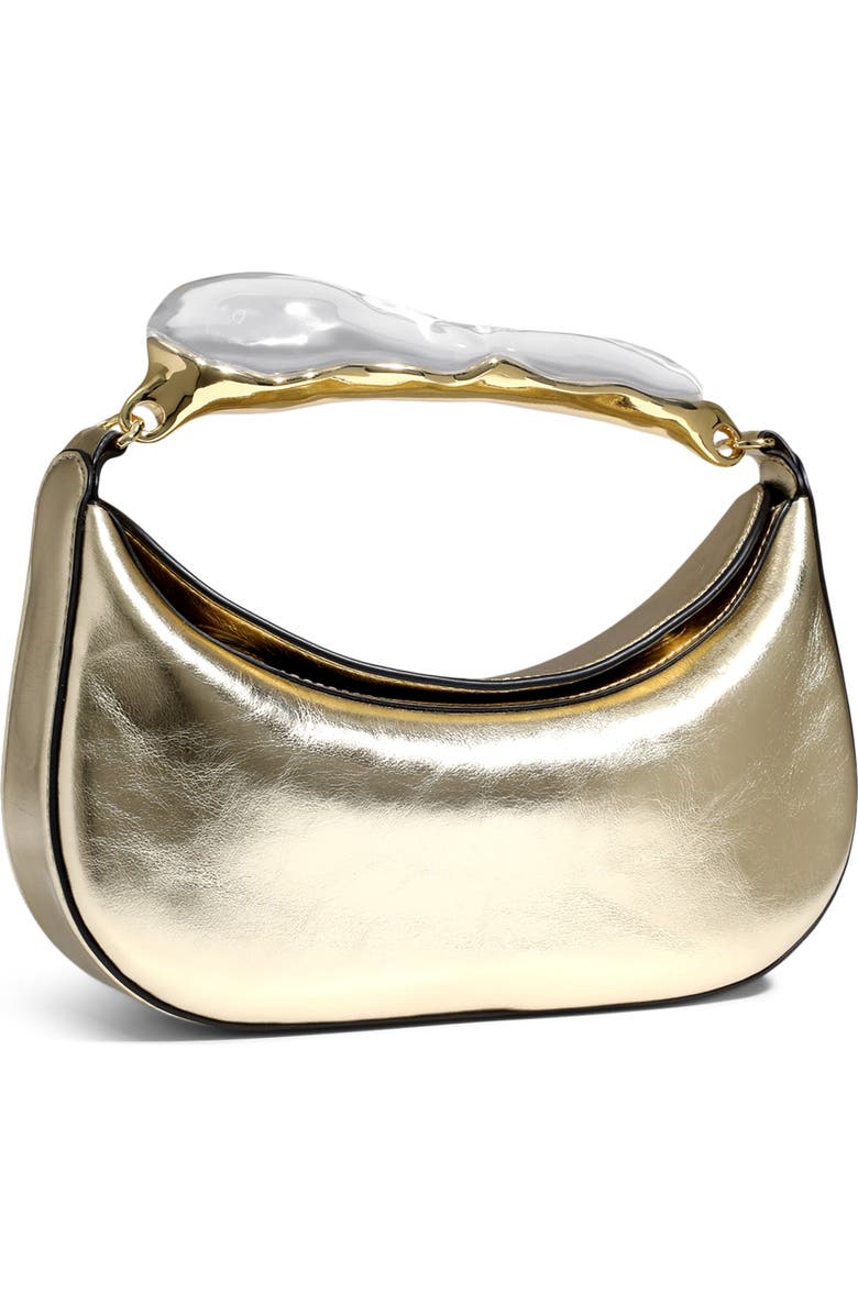 Alexis Bittar Water Stone Top Handle Bag, Alternate, color, Soft Gold