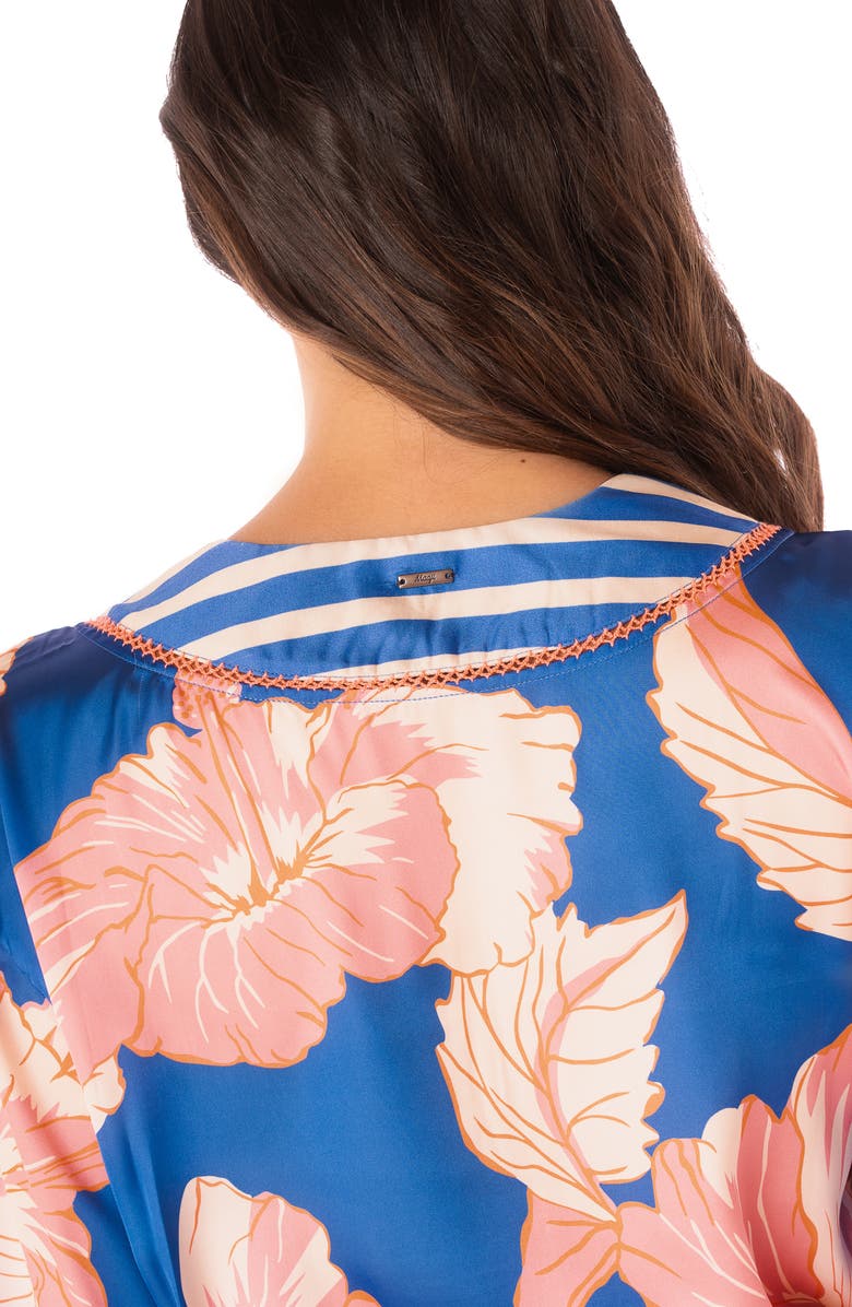 Maaji Magnolia Mirage Enjoyable Cover-Up Dress, Alternate, color, Bright Blue