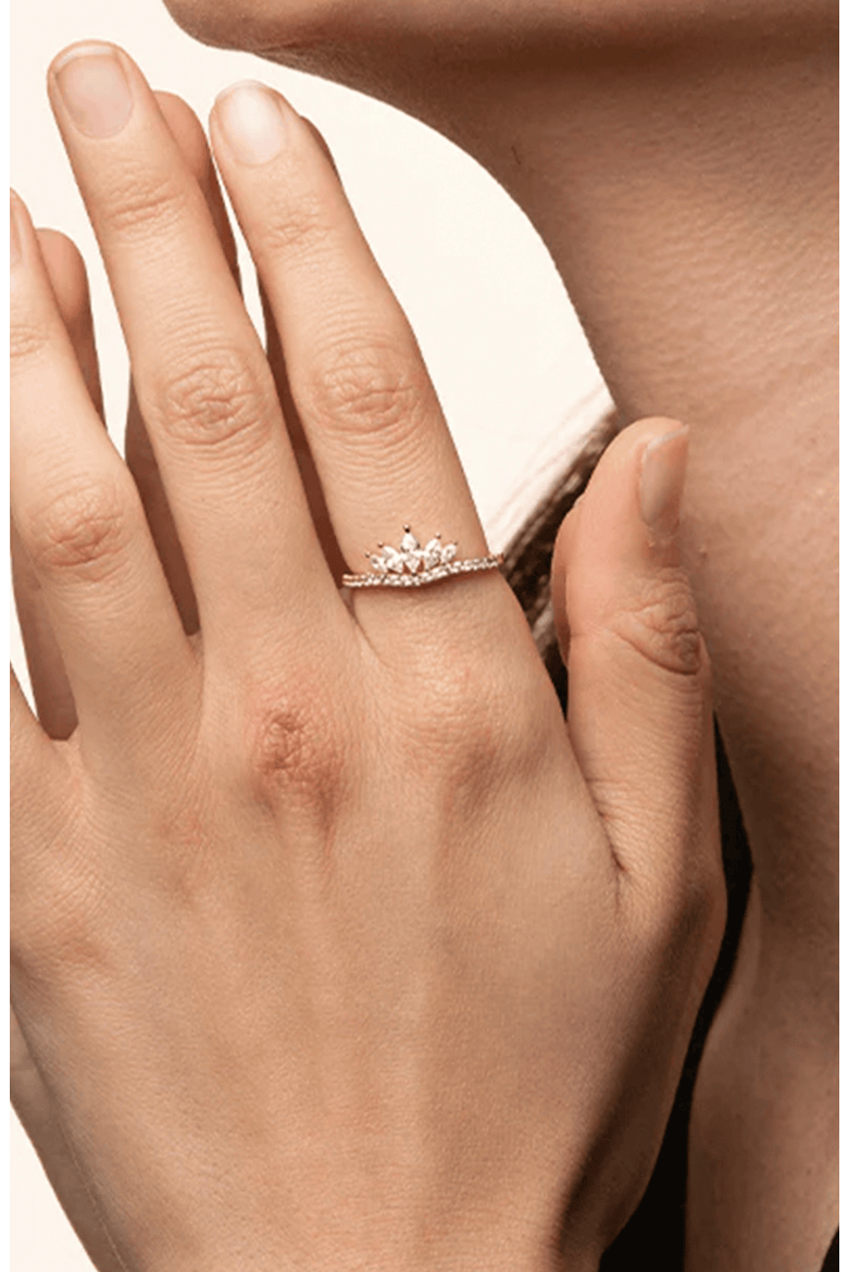 14k Gold Plated Faith Adjustable Ring Gift Idea, Alternate, color, Gold