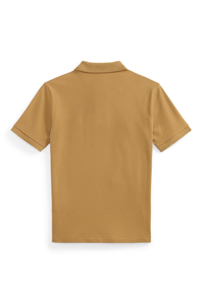 Kids' Stretch Piqué Polo (Nordstrom Exclusive), Alternate, color, BERKSHIRE TAN