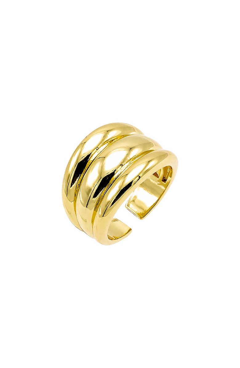 BY ADINA EDEN Triple Row Open Adjustable Ring, Main, color,