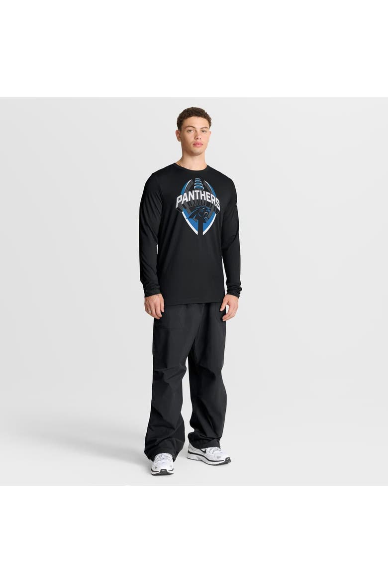Men's Nike Black Carolina Panthers Primetime Legend Icon Performance Long Sleeve T-Shirt, Alternate, color, Black
