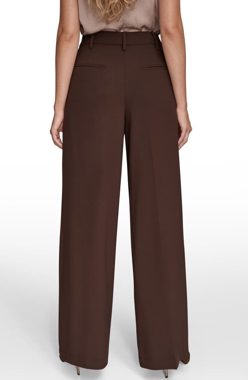 Donna Karan New York Wide Leg Pants In Brown