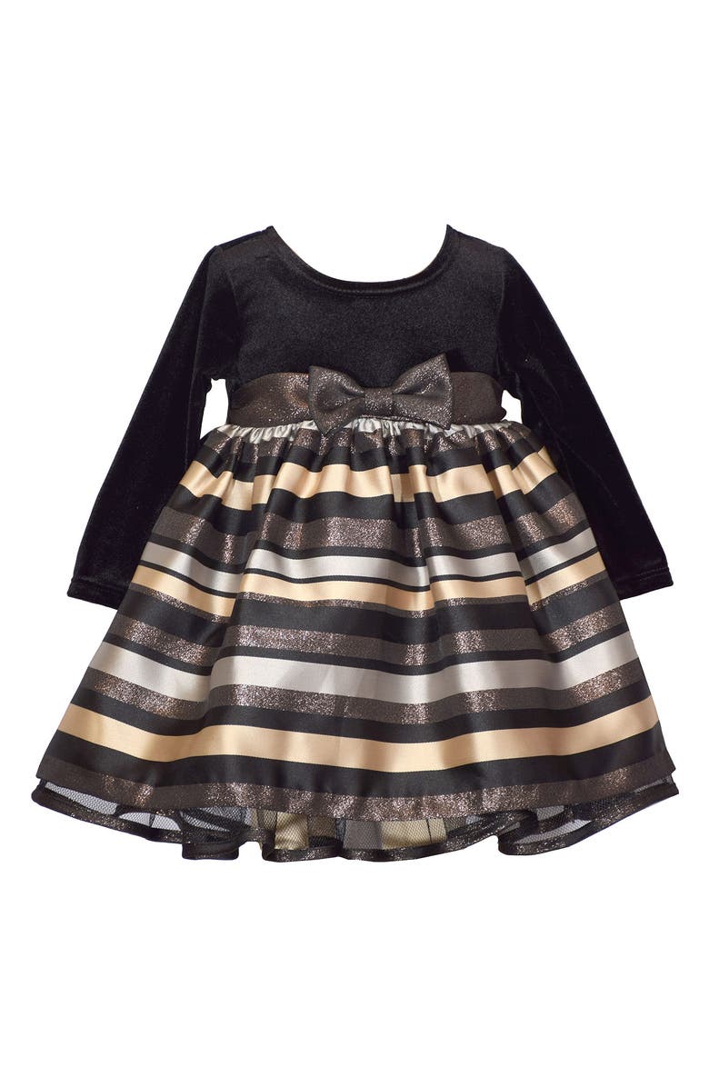 GERSON & GERSON Striped Long Sleeve Dress, Main, color, 