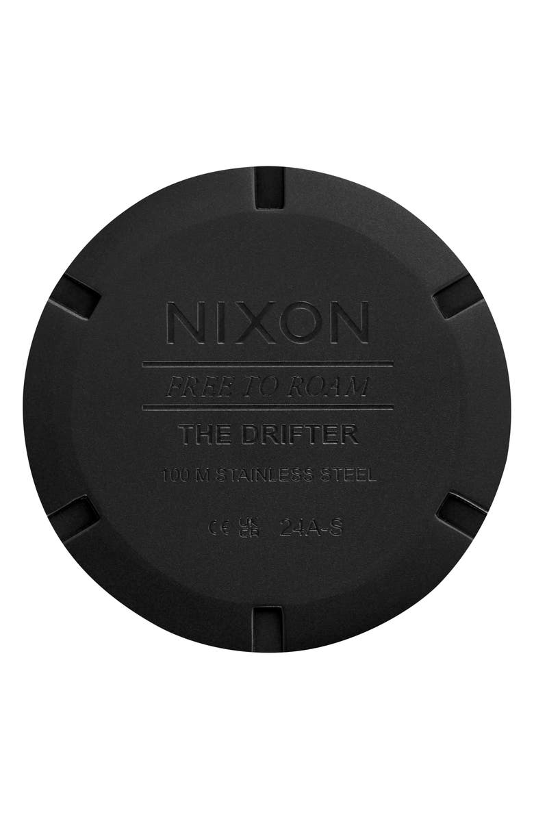 Nixon Drifter 40 Watch, 40mm, Alternate, color, Super Black / Black Sunray