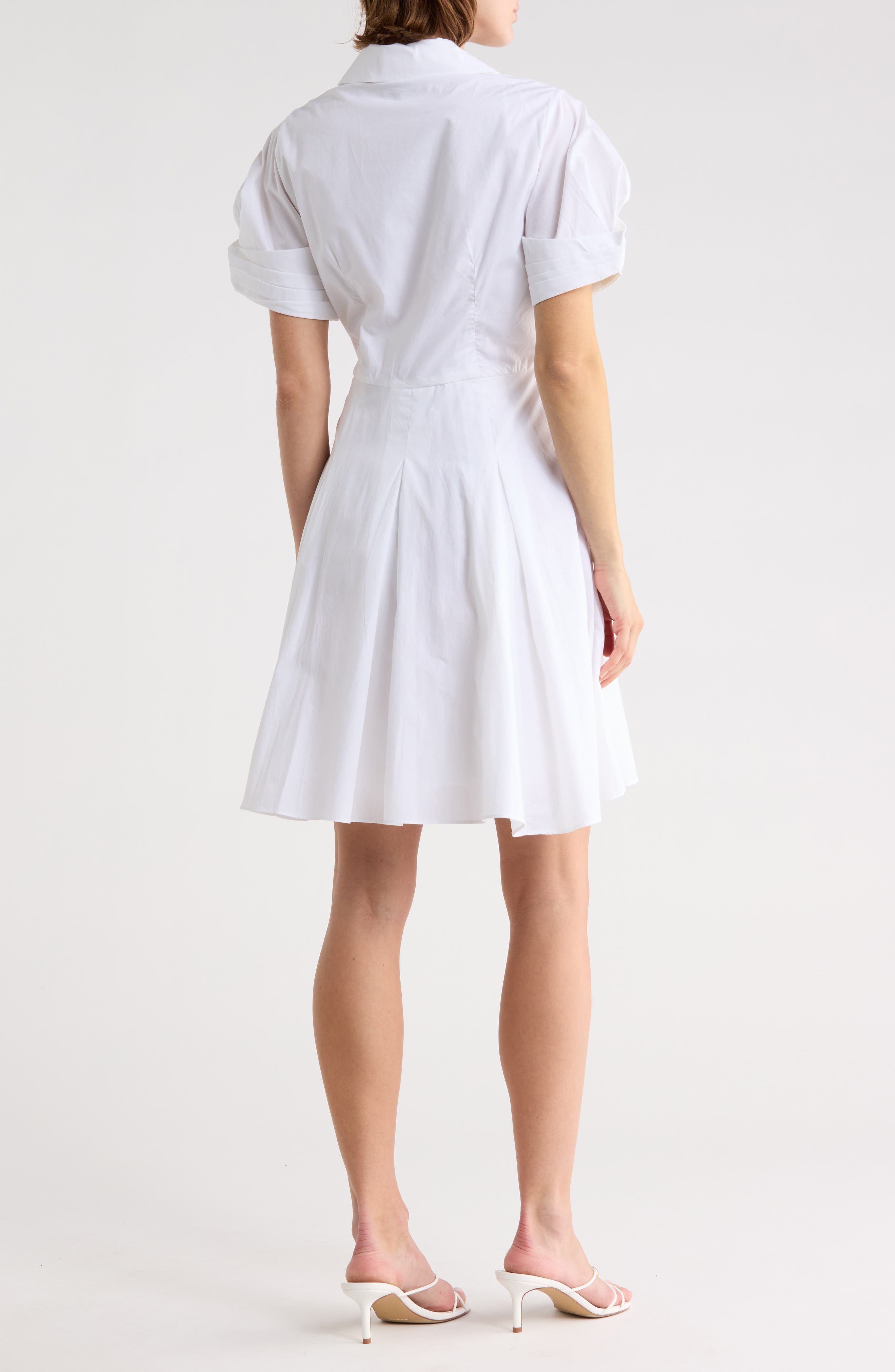 Short Sleeve Cotton Shirtdress - image 2