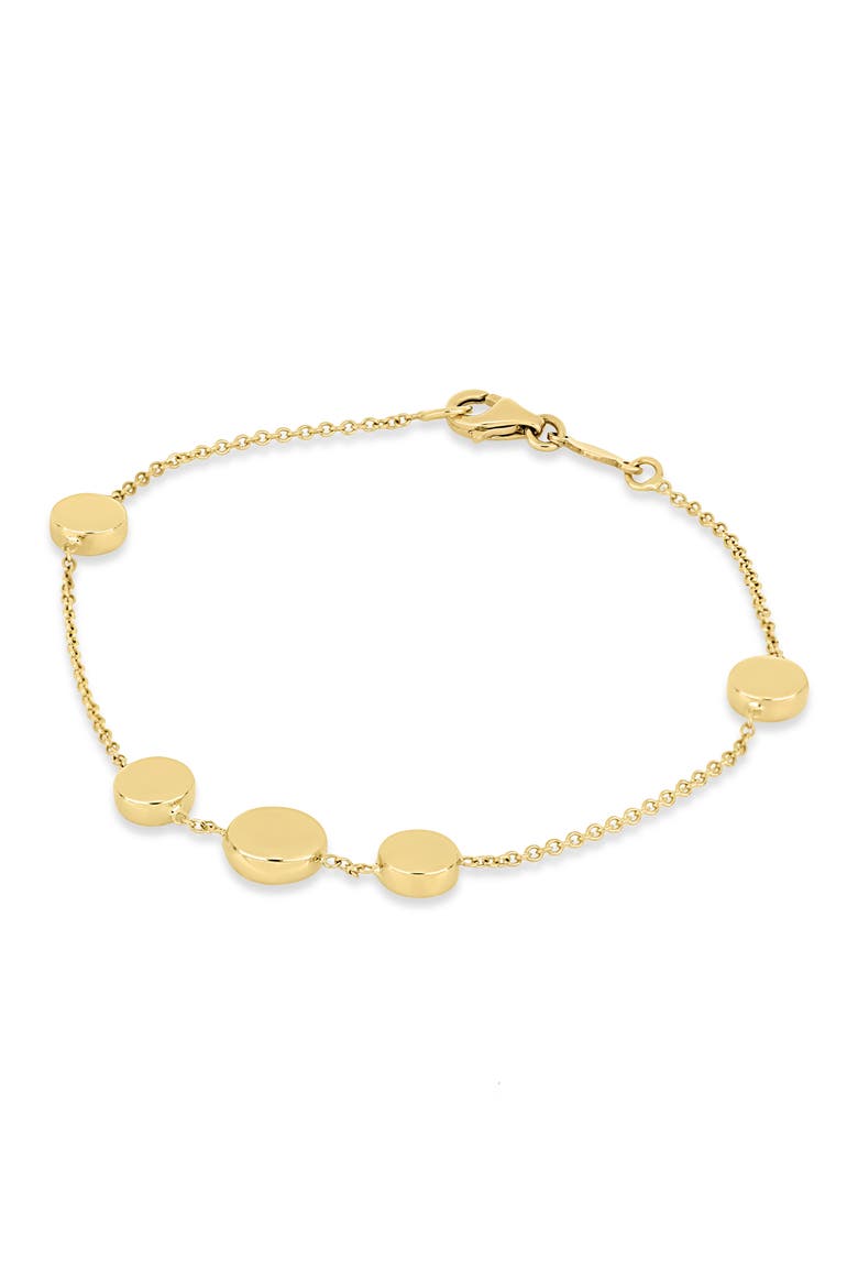 14k Gold Chain Bracelet, Alternate, color, 14KY