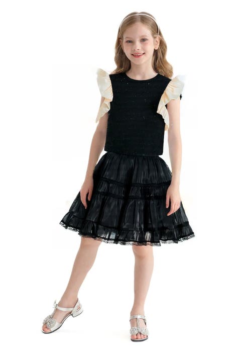 Glitter Ruffle Skirt Set (Toddler, Little Kid & Big Kid)