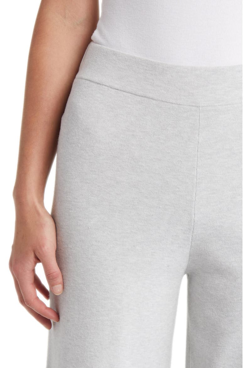 Krista Knit Wide Leg Pants, Alternate, color, LIGHT HEATHER GREY