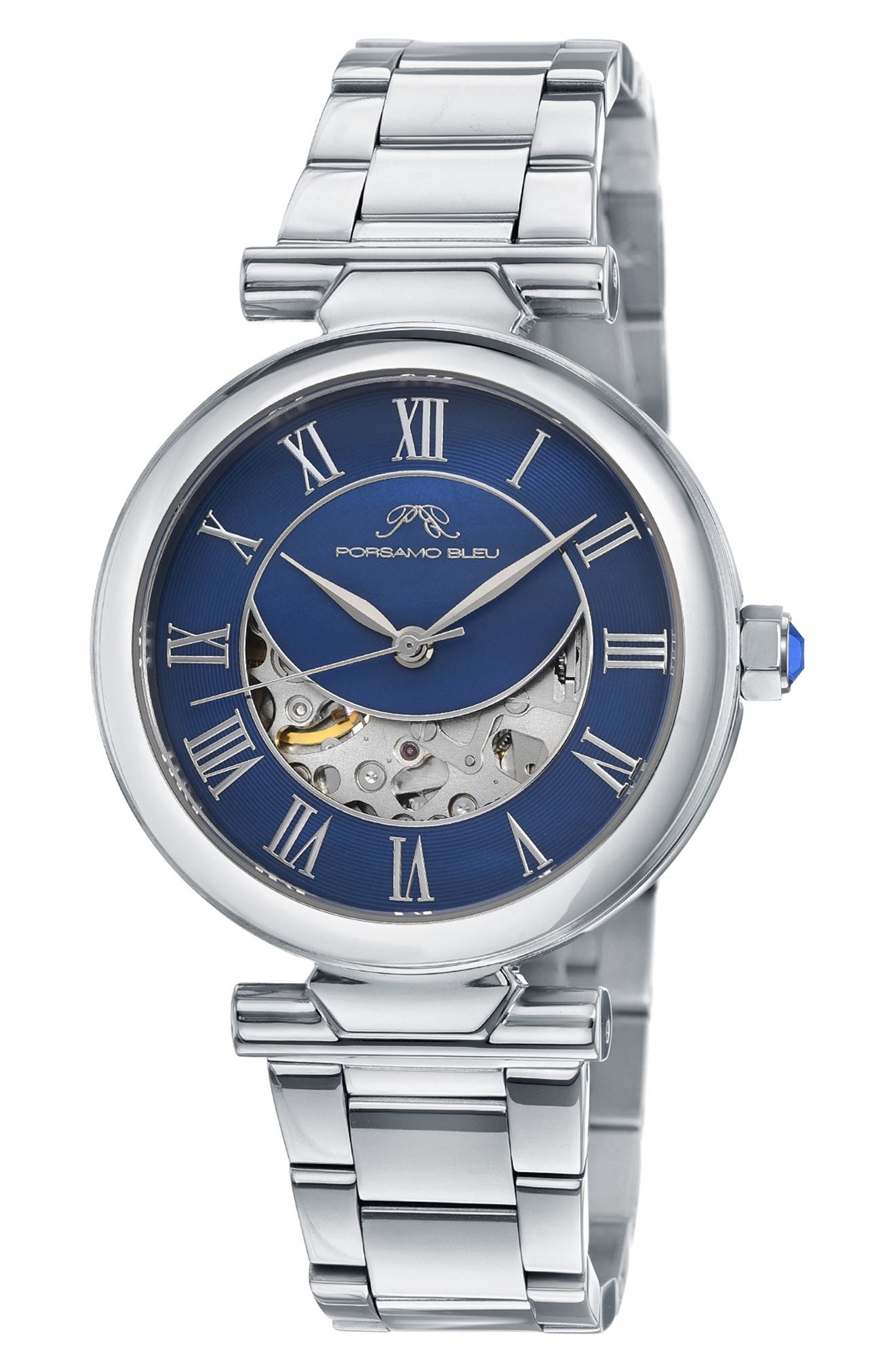 PORSAMO BLEU Colette Stainless Steel Automatic Bracelet Watch, 36mm