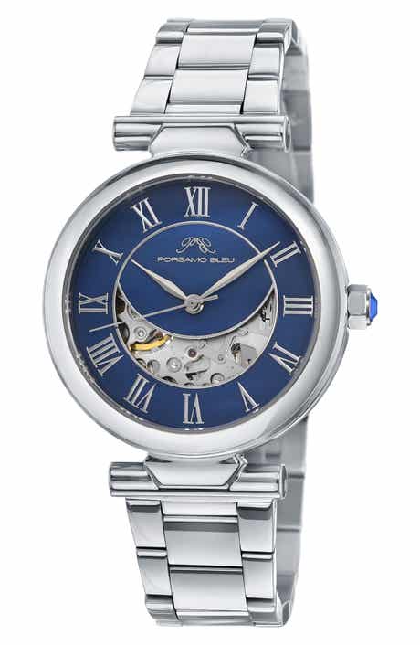 PORSAMO BLEU Colette Stainless Steel Automatic Bracelet Watch, 36mm