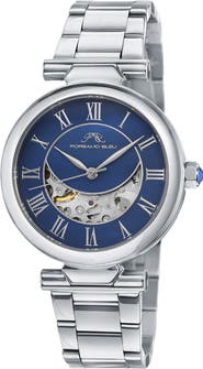 PORSAMO BLEU Colette Stainless Steel Automatic Bracelet Watch, 36mm