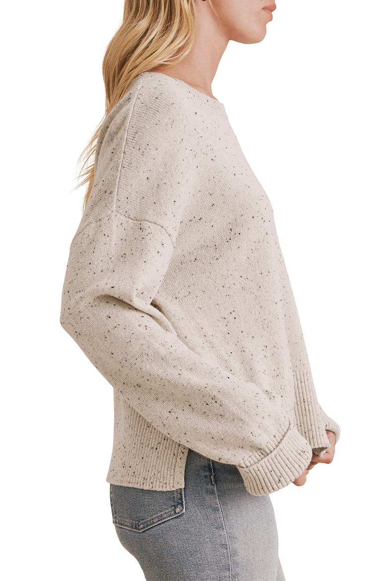 Haven Tweedy Dolman Sleeve Sweater, Alternate, color, PALE OAK BEIGE HEATHER