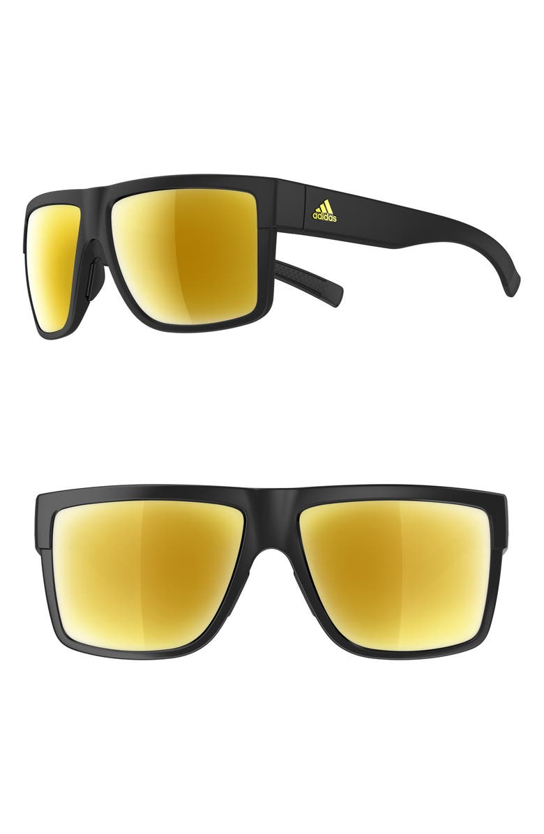 adidas 3Matic 60mm Mirrored Sport Sunglasses, Main, color,