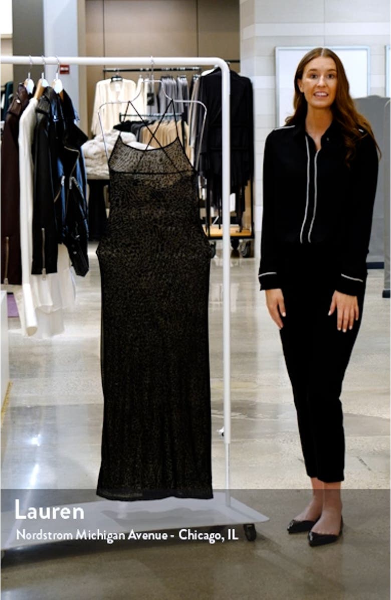 Leopard Print Sheer Mesh Maxi Dress, sales video thumbnail