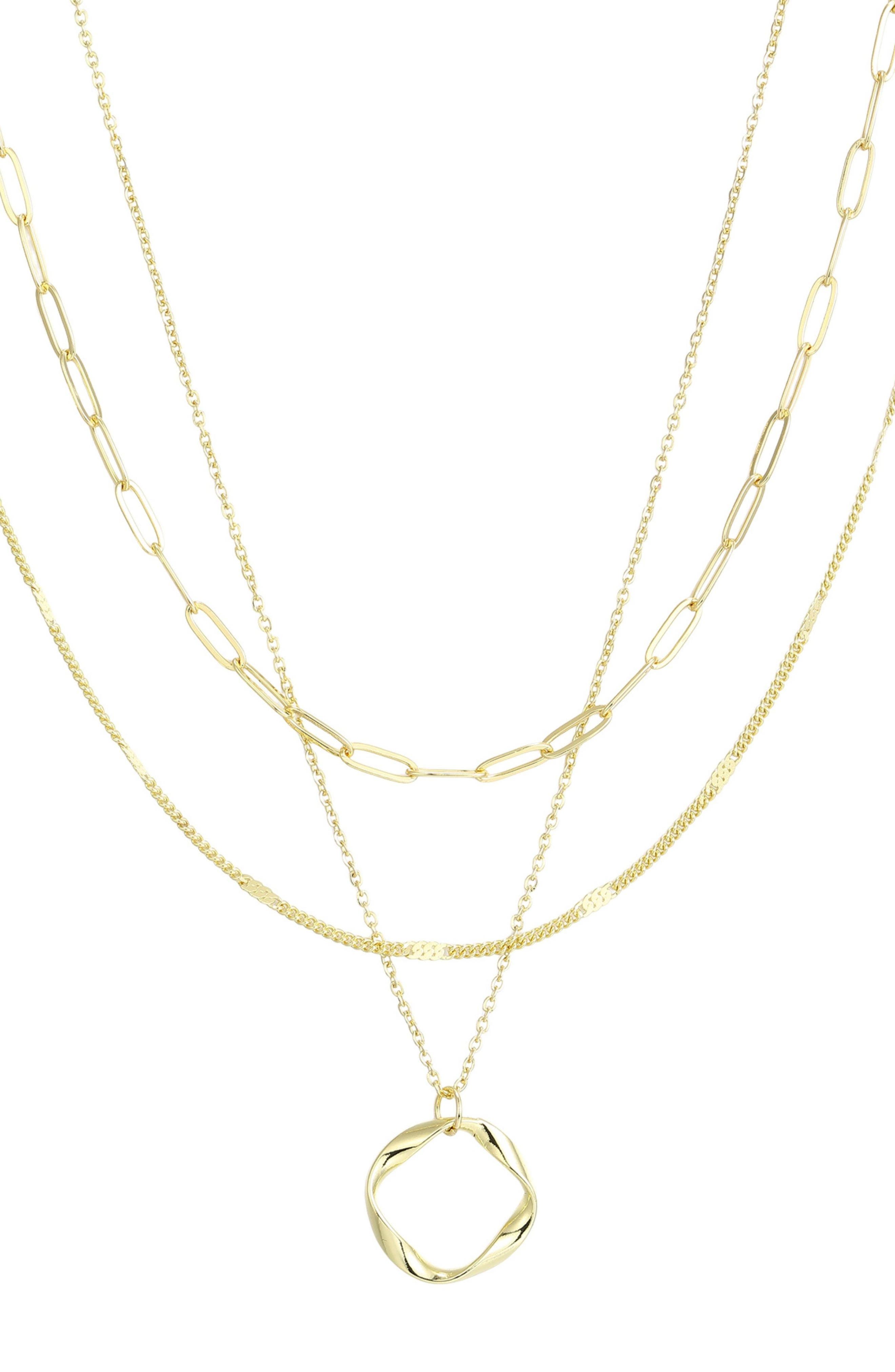 Adornia Set of 3 Assorted Chain Necklaces