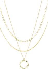 Adornia Set of 3 Assorted Chain Necklaces