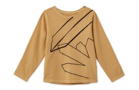 Vild Lab No. 12 - Earth Rocks!, LS Embroidered Organic Cotton T-Shirt