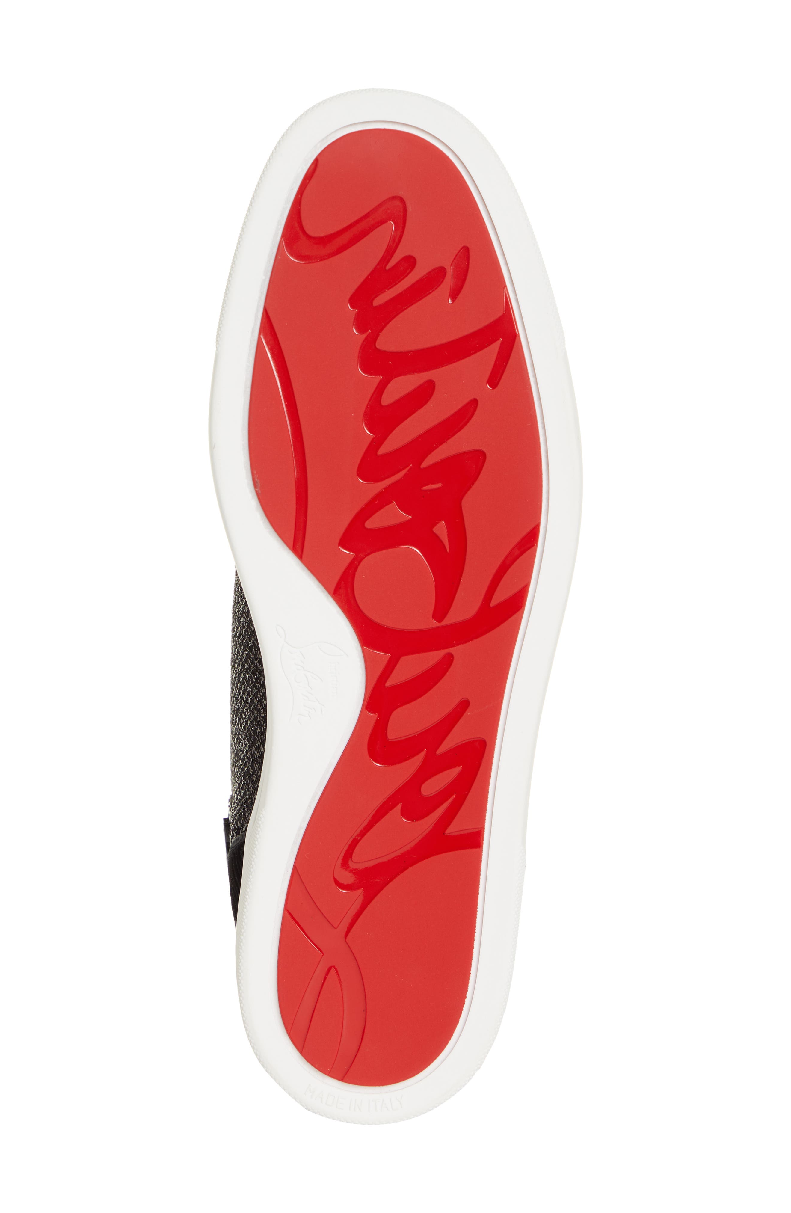 Christian Louboutin Lou Spikes Orlato High Top Sneaker, Alternate, color, 