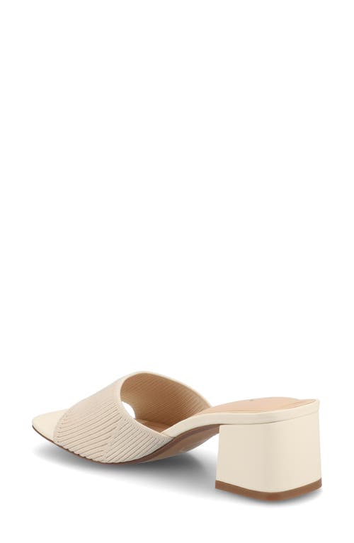 Journee Collection Shilin Slide Sandal In Beige