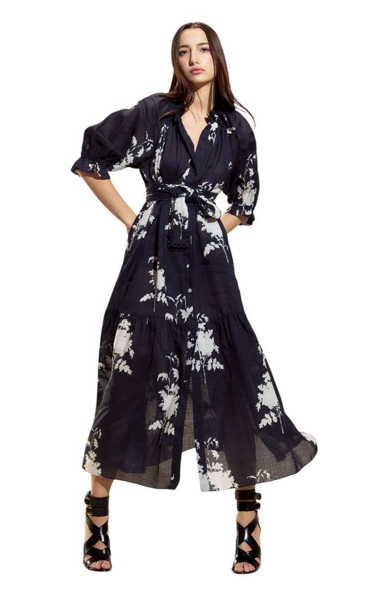 Cynthia Rowley Rosewood Pintuck Dress, Main, color, 